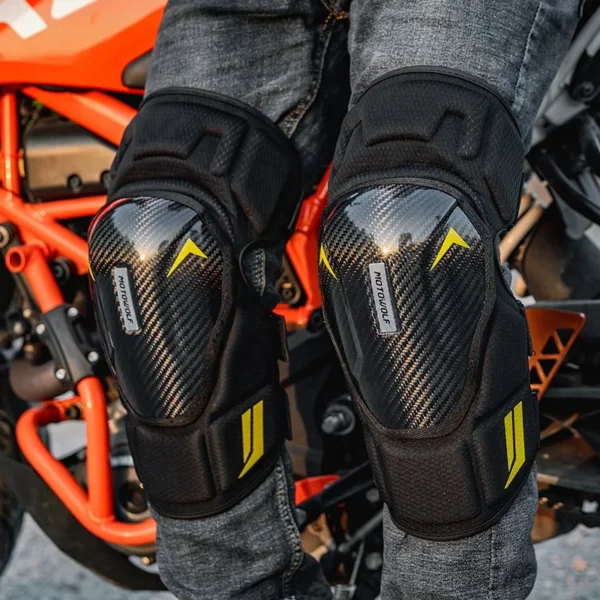 Knee Guard Pattern Motowolf Riding Knee Guards With Carbon Fiber MDL1037
