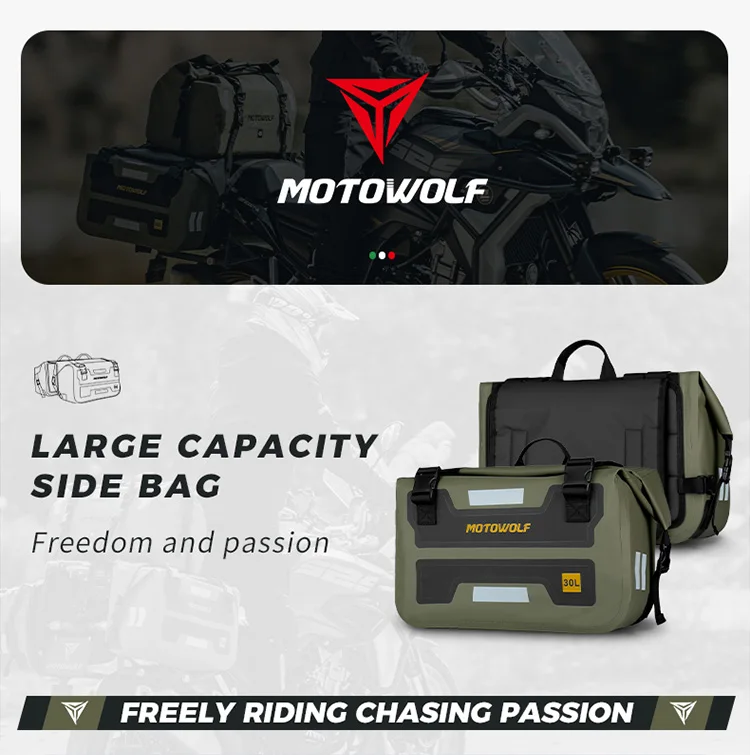 Motowolf 100% Waterproof Saddle Bag MDL0720 - Image 9